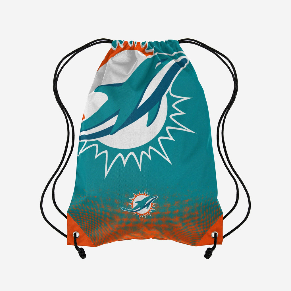 Miami Dolphins Gradient Drawstring Backpack FOCO - FOCO.com