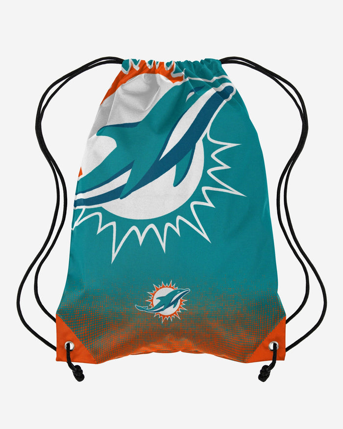 Miami Dolphins Gradient Drawstring Backpack FOCO - FOCO.com