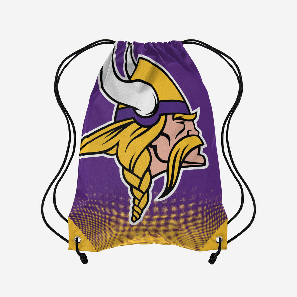 Minnesota Vikings Gradient Drawstring Backpack FOCO - FOCO.com