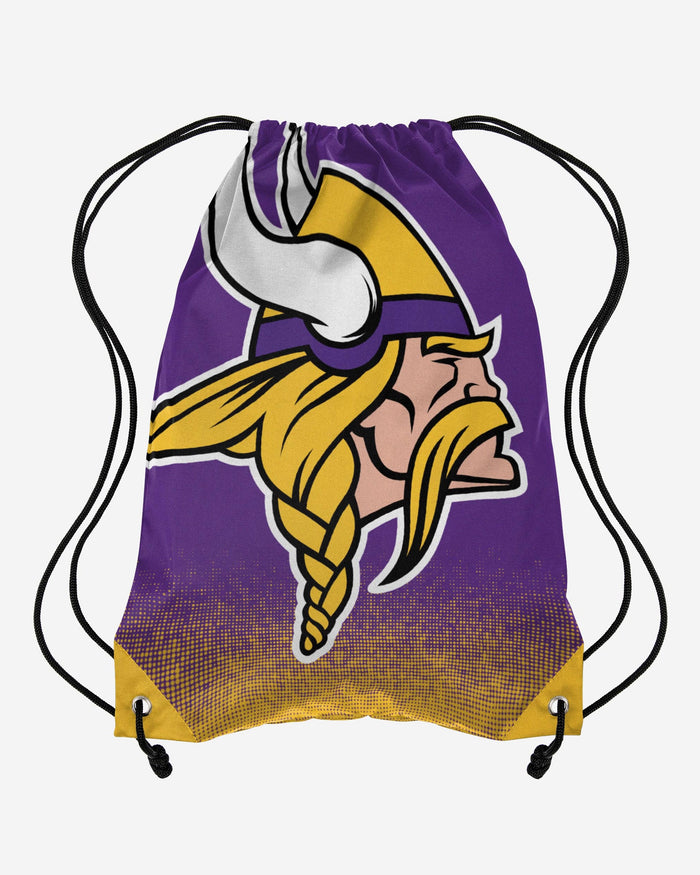Minnesota Vikings Gradient Drawstring Backpack FOCO - FOCO.com