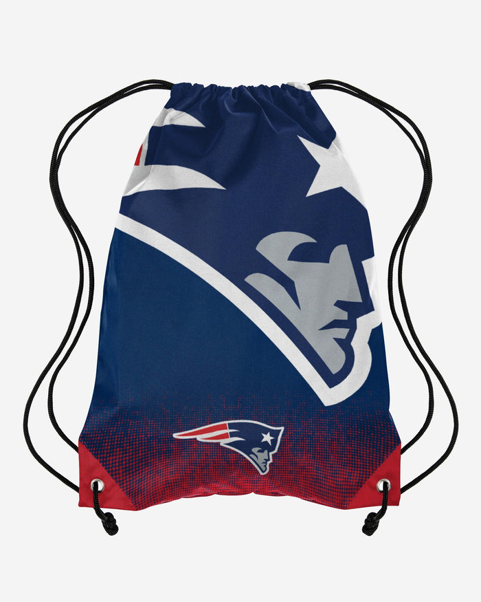 New England Patriots Gradient Drawstring Backpack FOCO - FOCO.com