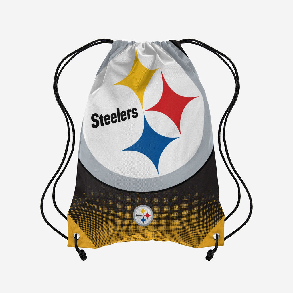 Pittsburgh Steelers Gradient Drawstring Backpack FOCO - FOCO.com