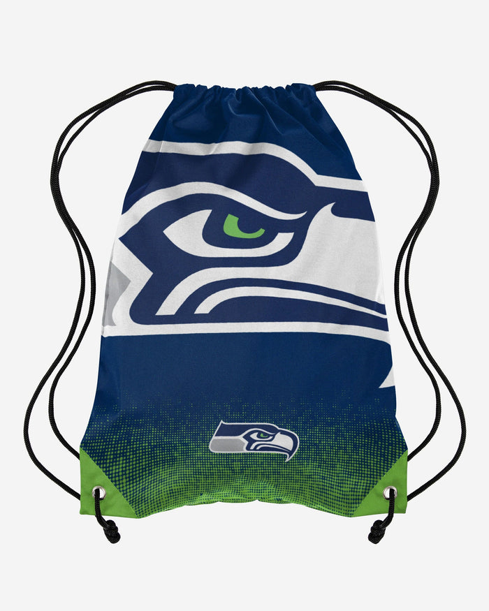 Seattle Seahawks Gradient Drawstring Backpack FOCO - FOCO.com
