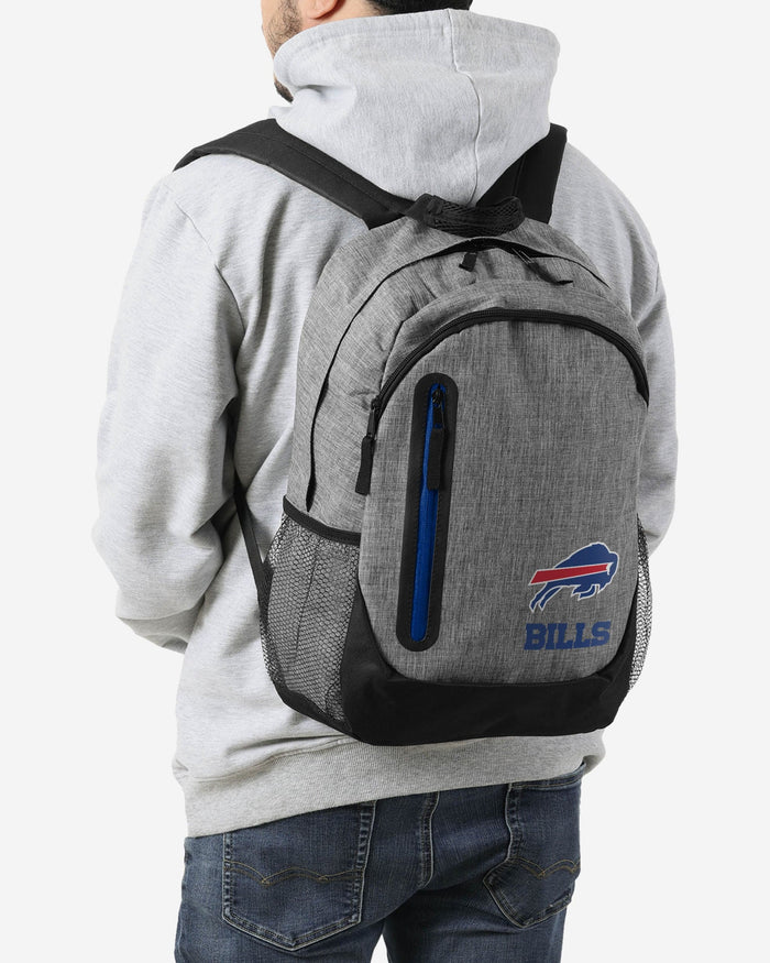 Buffalo Bills Heather Grey Bold Color Backpack FOCO - FOCO.com