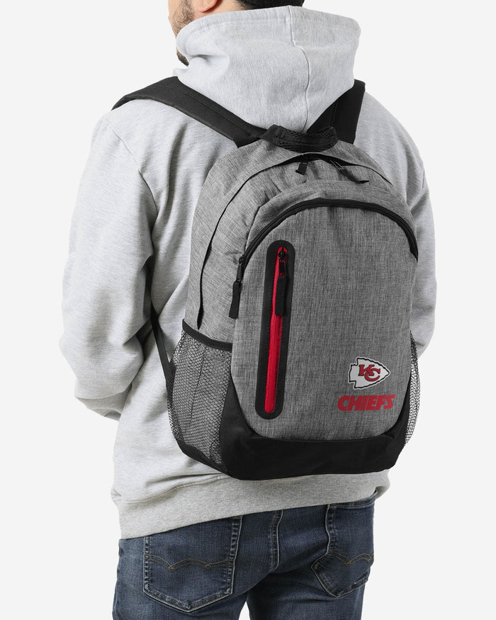 Kansas City Chiefs Heather Grey Bold Color Backpack FOCO - FOCO.com