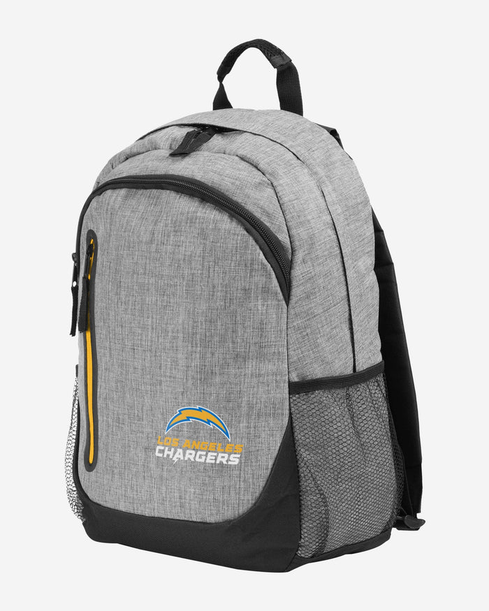 Los Angeles Chargers Heather Grey Bold Color Backpack FOCO - FOCO.com