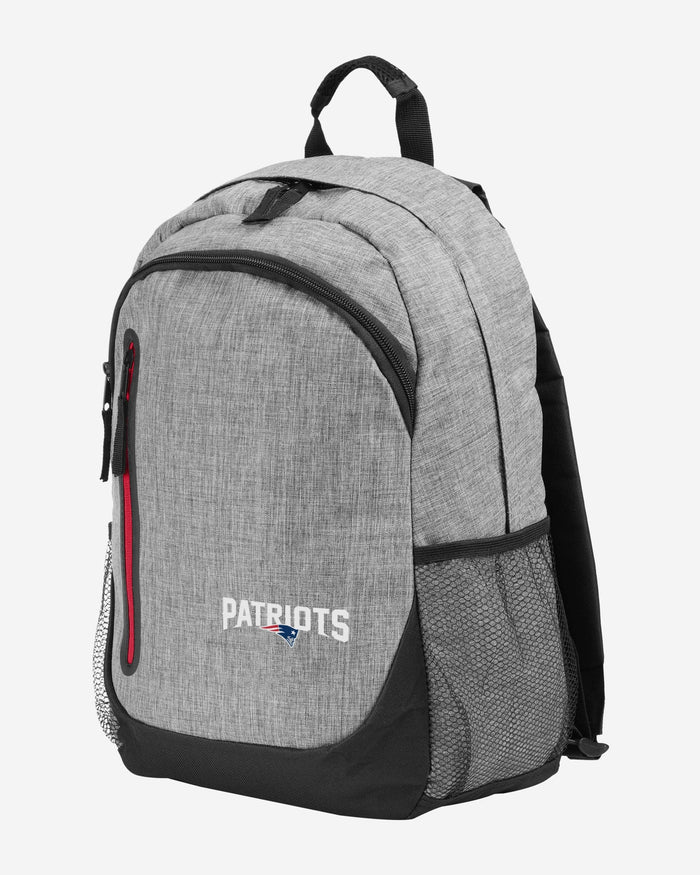 New England Patriots Heather Grey Bold Color Backpack FOCO - FOCO.com