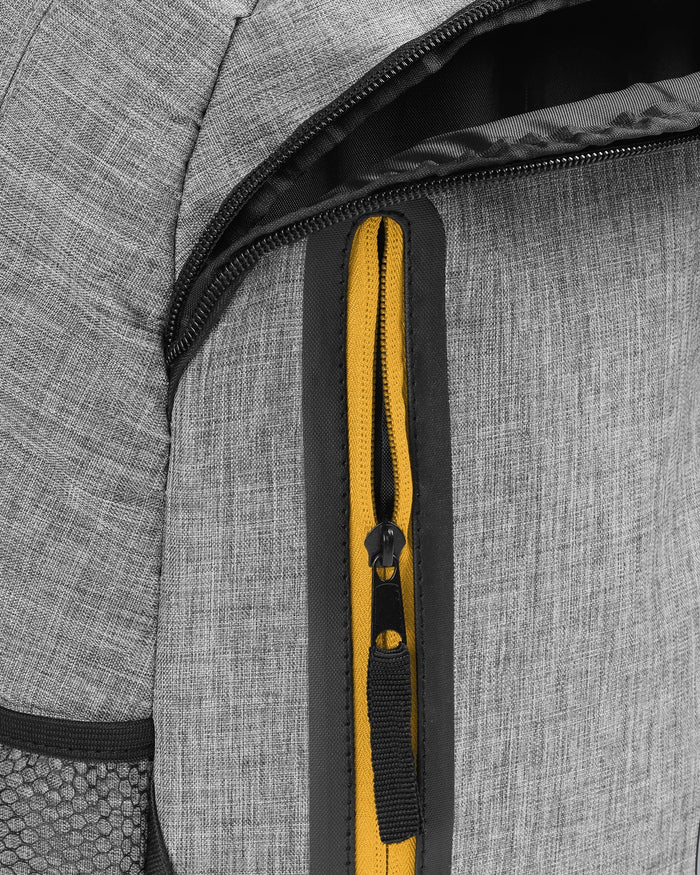 Pittsburgh Steelers Heather Grey Bold Color Backpack FOCO - FOCO.com