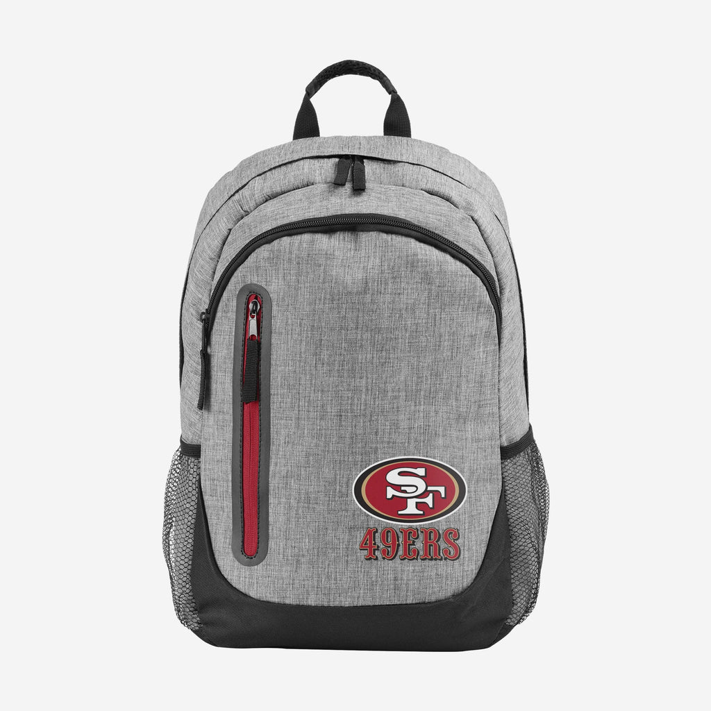 San Francisco 49ers Heather Grey Bold Color Backpack FOCO - FOCO.com