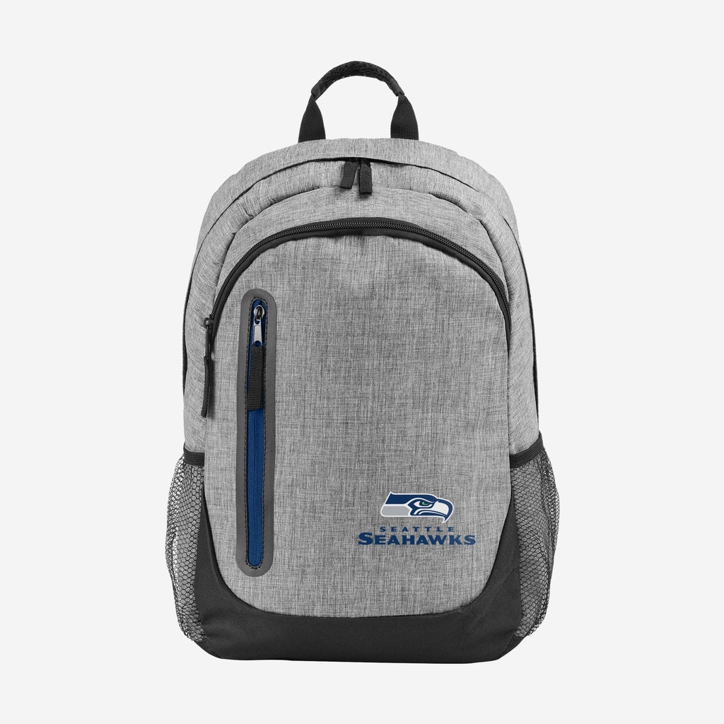 Seattle Seahawks Heather Grey Bold Color Backpack FOCO