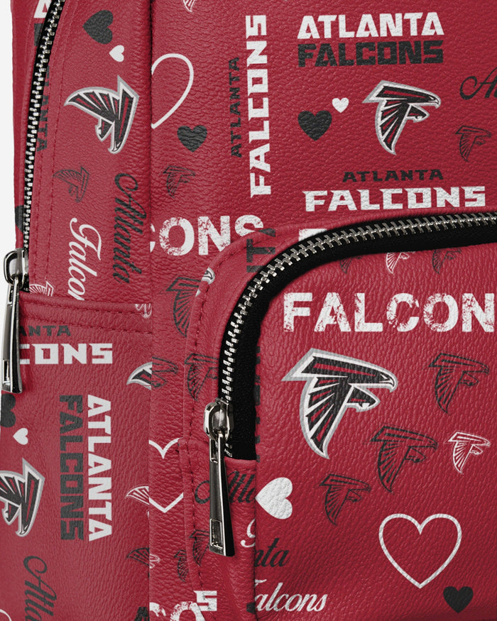 Atlanta Falcons Logo Love Mini Backpack FOCO - FOCO.com