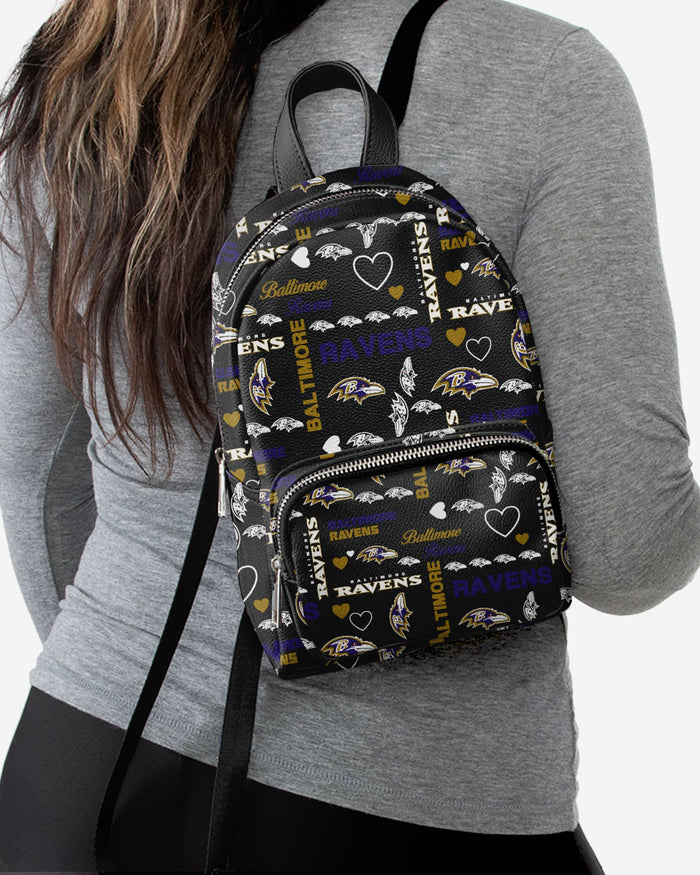 Baltimore Ravens Logo Love Mini Backpack FOCO - FOCO.com