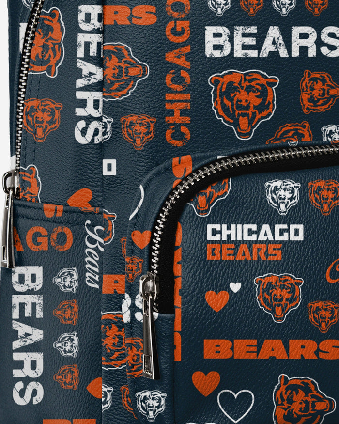 Chicago Bears Logo Love Mini Backpack FOCO - FOCO.com