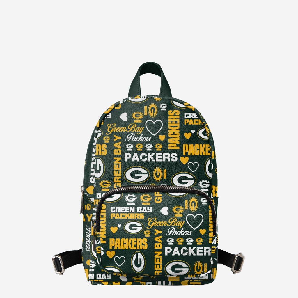 Green Bay Packers Logo Love Mini Backpack FOCO - FOCO.com