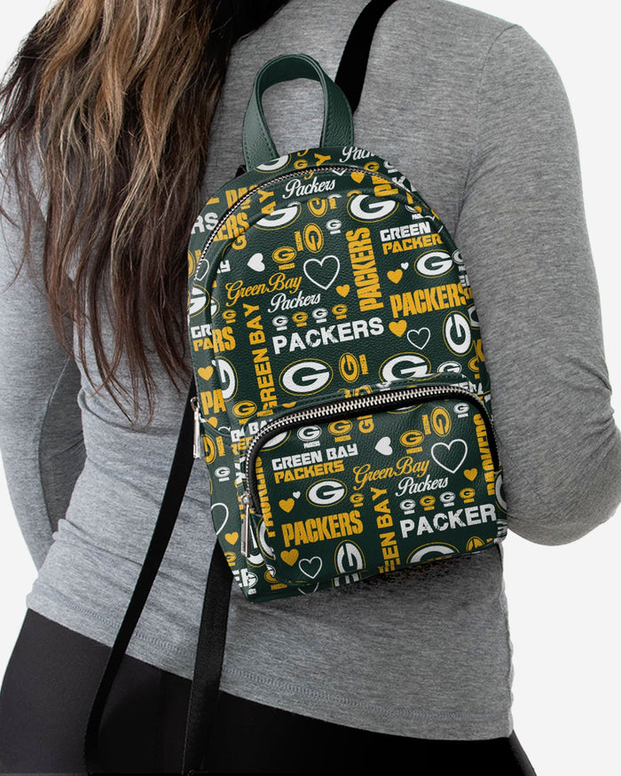 green bay packers mini backpack Green Bay Packers Logo Love Mini Backpack FOCO