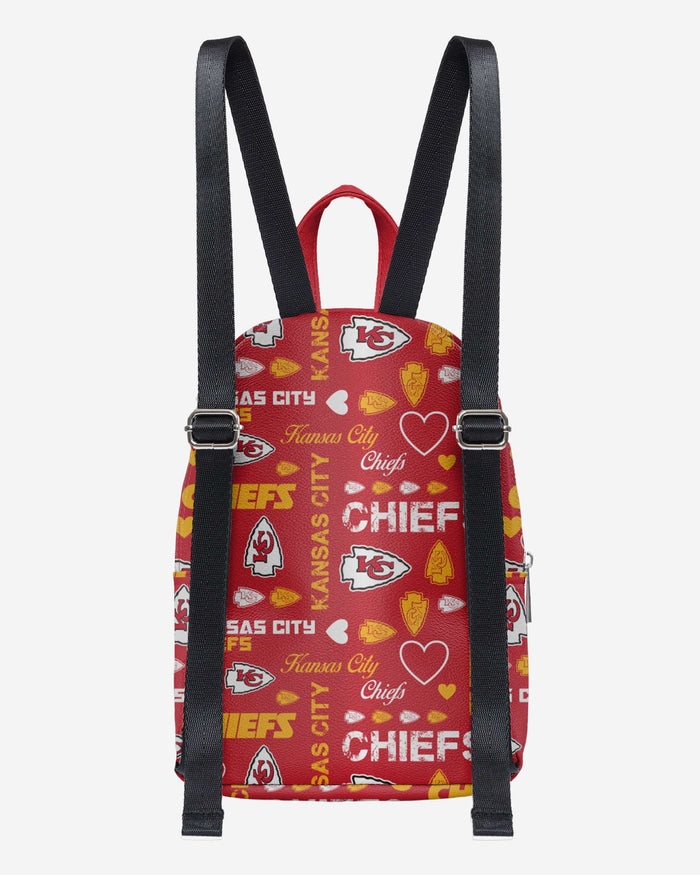 kansas city chiefs mini backpack Kansas City Chiefs Logo Love Mini Backpack FOCO