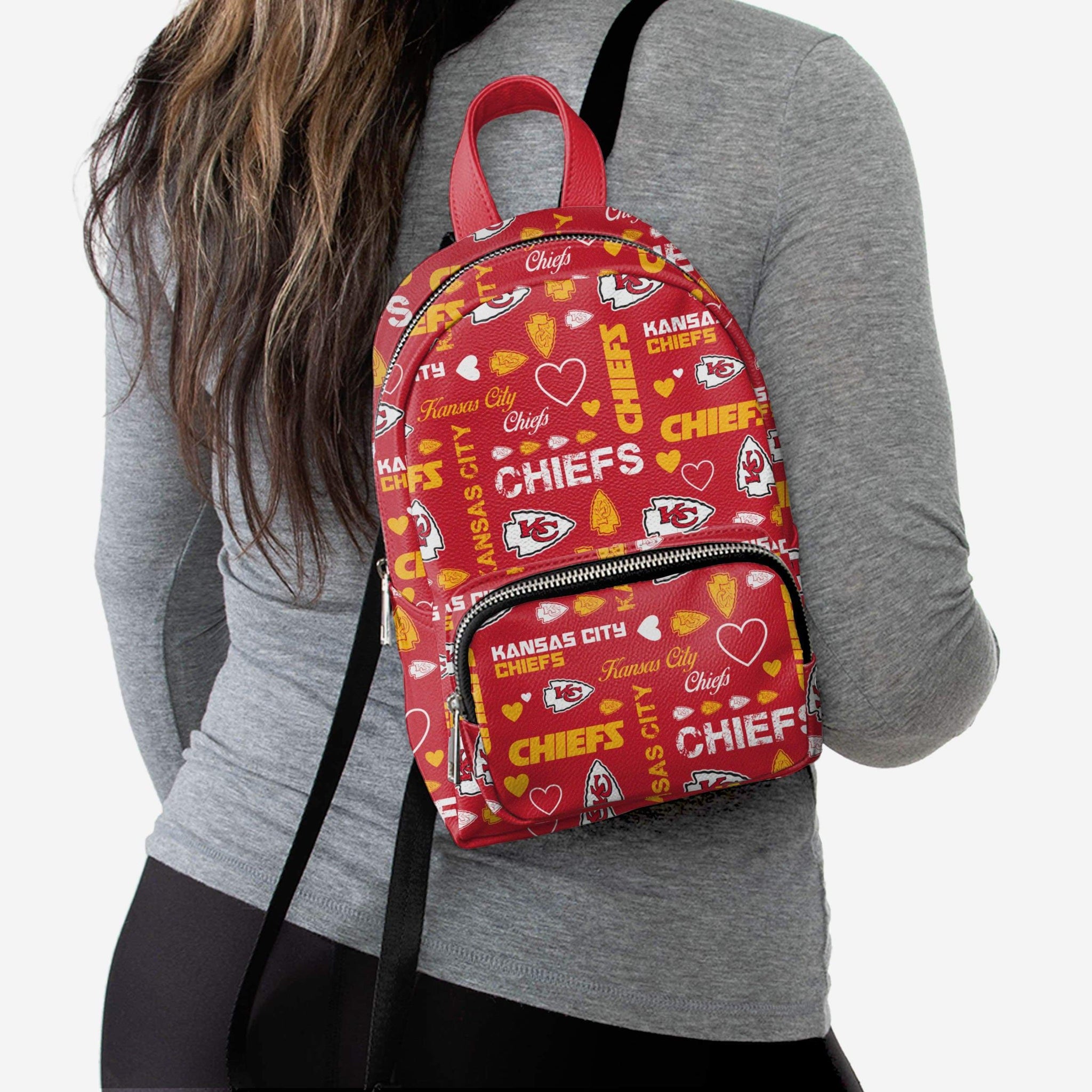 chiefs mini backpack Kansas City Chiefs Logo Love Mini Backpack FOCO