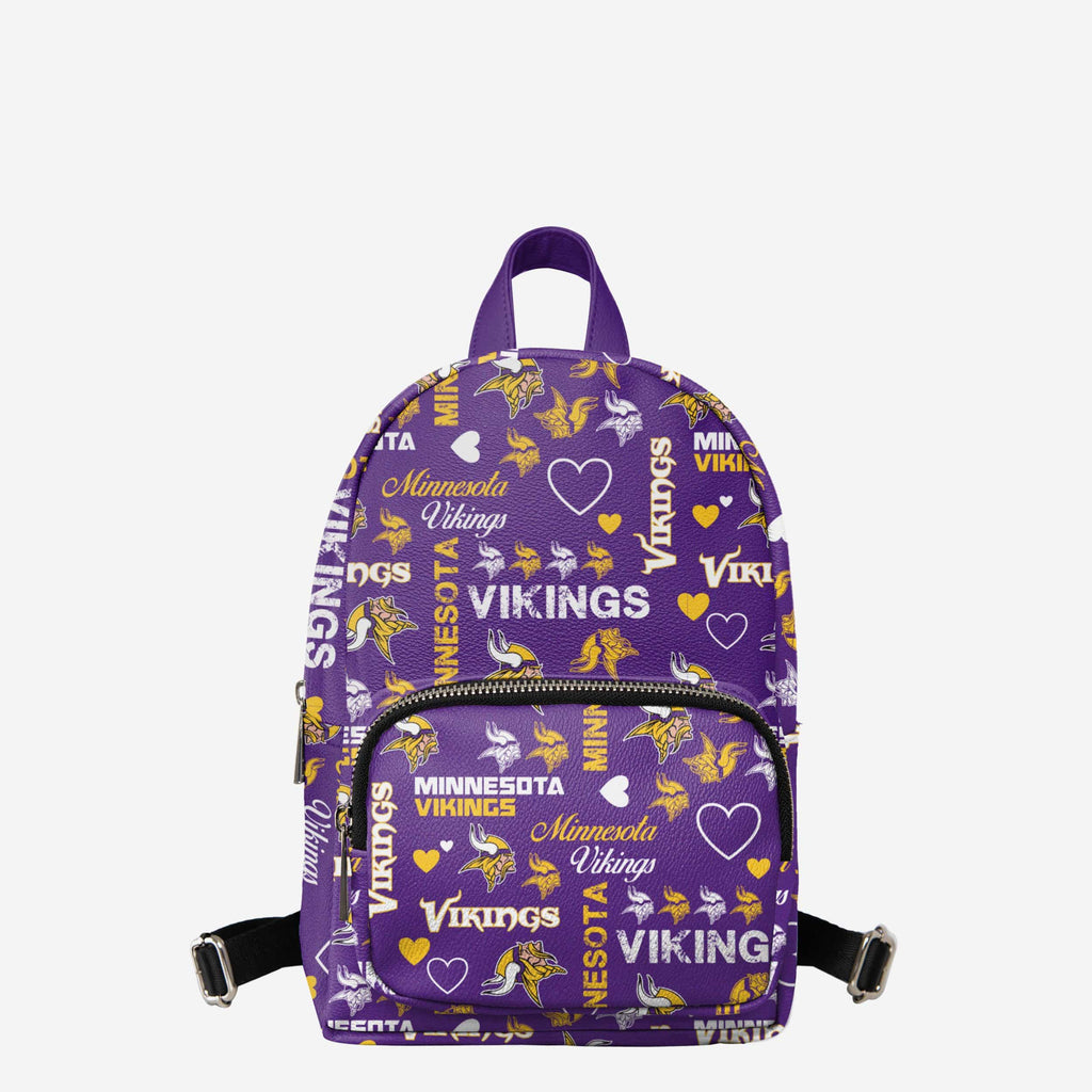 Minnesota Vikings Logo Love Mini Backpack FOCO - FOCO.com