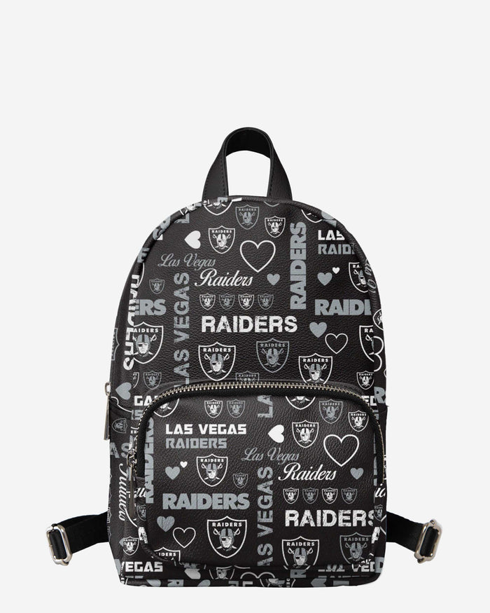 Las Vegas Raiders Logo Love Mini Backpack FOCO - FOCO.com