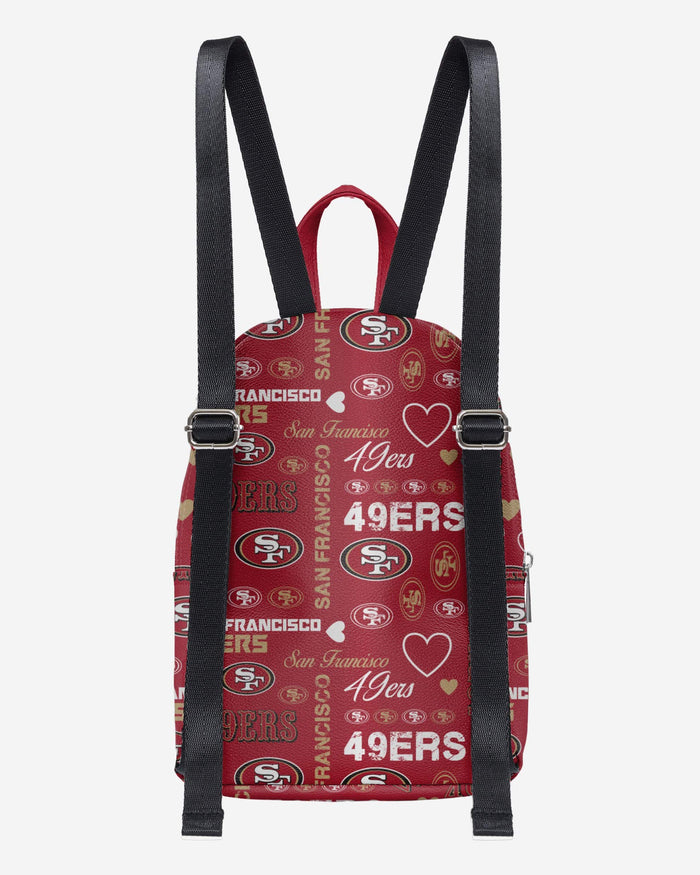 San Francisco 49ers Logo Love Mini Backpack FOCO - FOCO.com