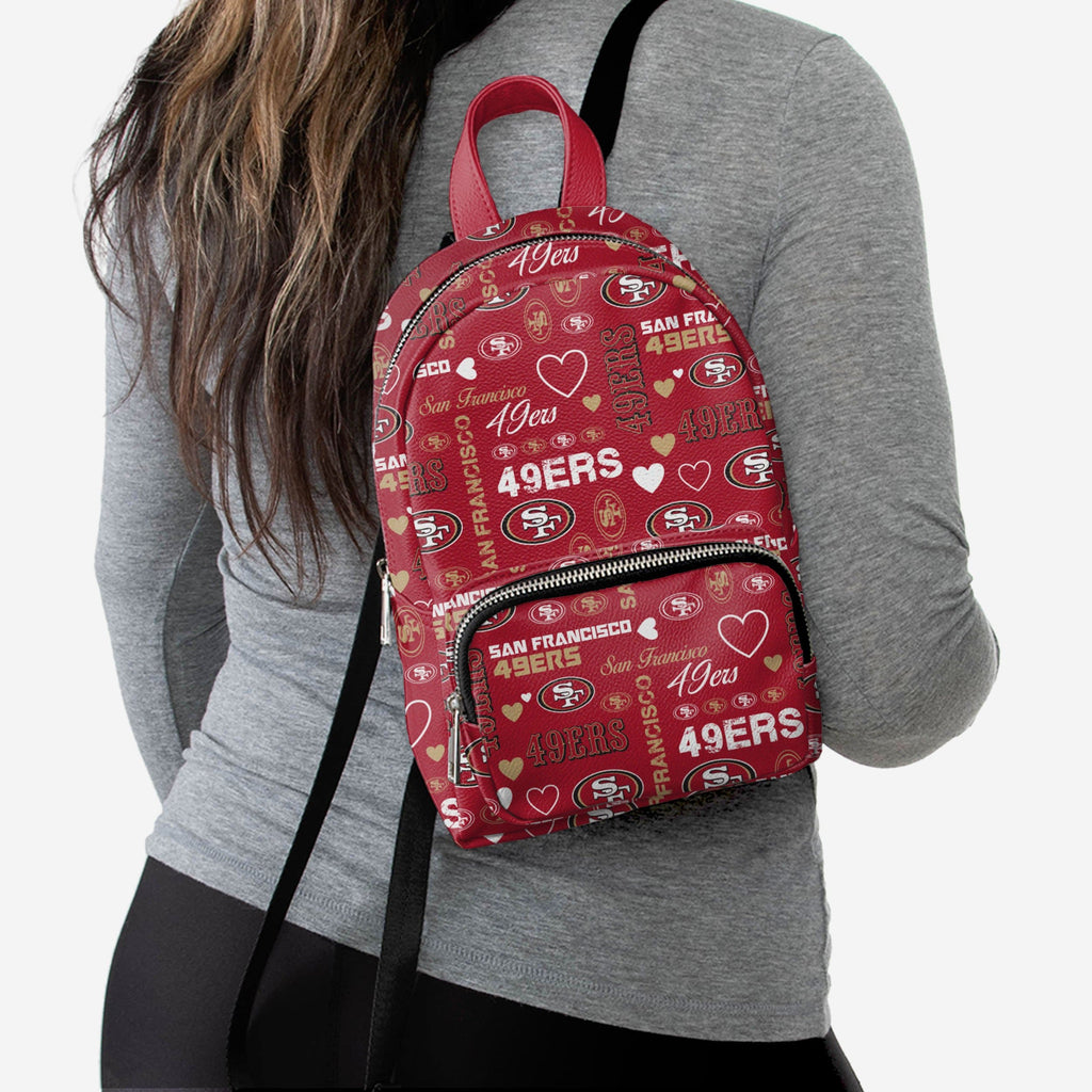 San Francisco 49ers Logo Love Mini Backpack FOCO