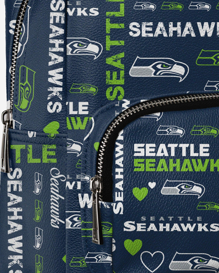 Seattle Seahawks Logo Love Mini Backpack FOCO - FOCO.com