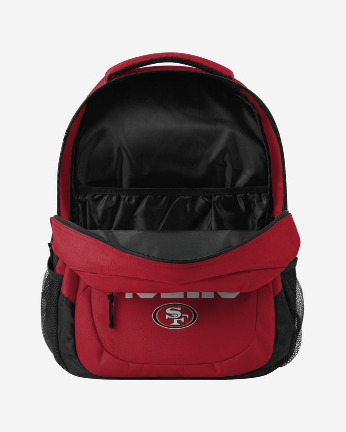 San Francisco 49ers Property Of Action Backpack FOCO - FOCO.com