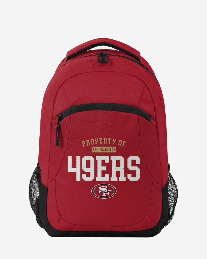 San Francisco 49ers Property Of Action Backpack FOCO - FOCO.com
