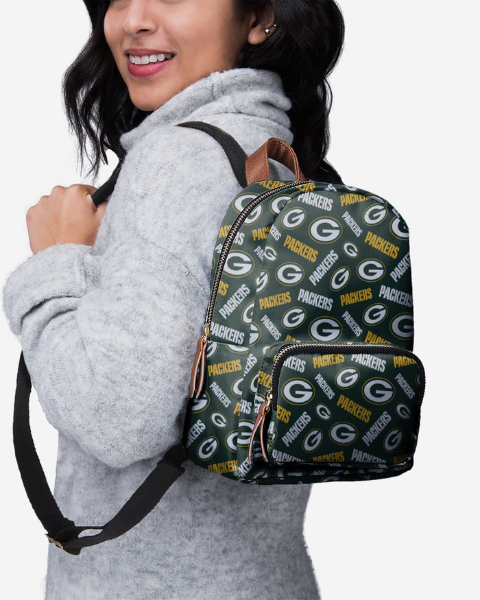 green bay packers mini backpack Green Bay Packers Printed Collection Mini Backpack FOCO