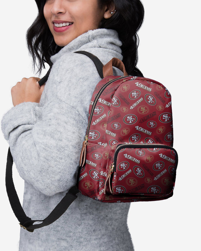San Francisco 49ers Printed Collection Mini Backpack FOCO - FOCO.com
