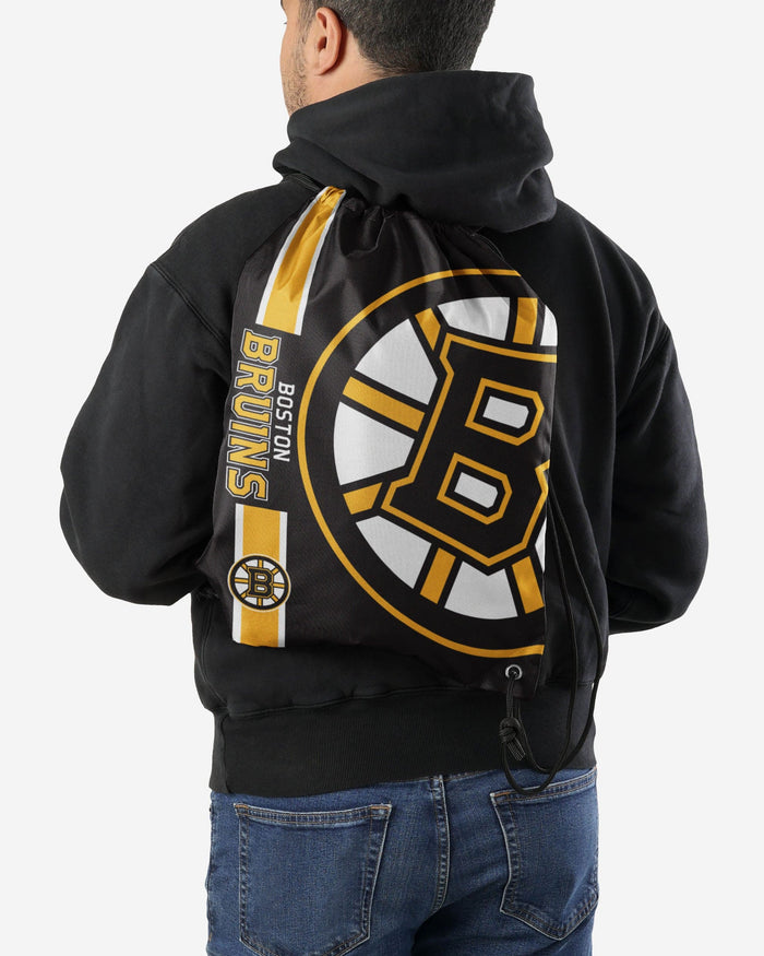 Boston Bruins Big Logo Drawstring Backpack FOCO - FOCO.com