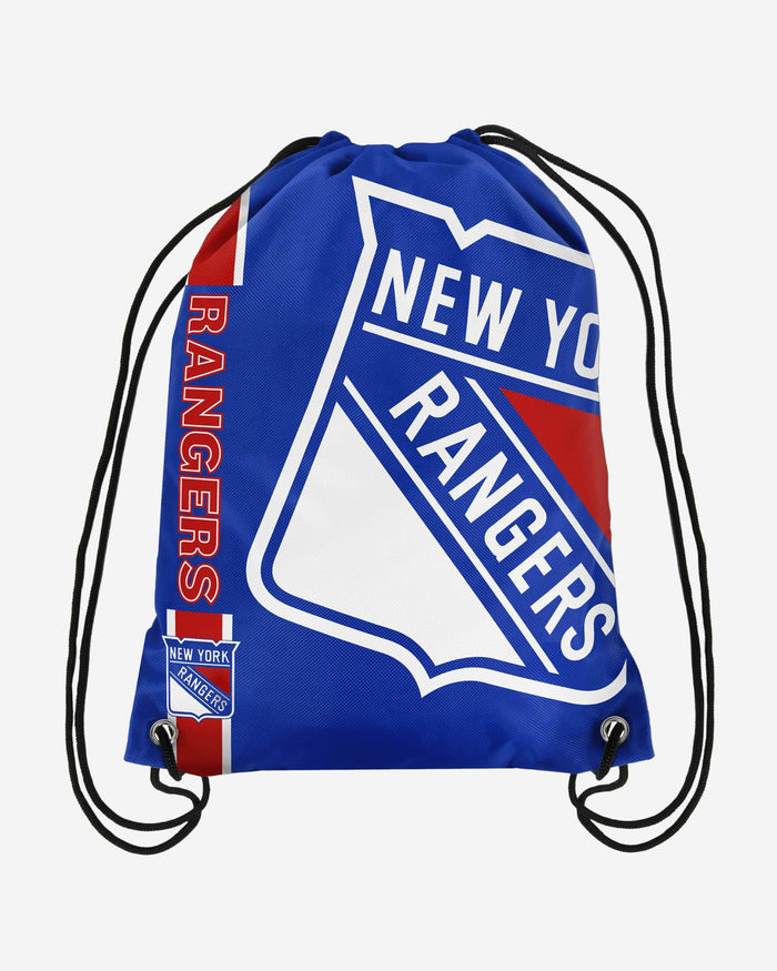 New York Rangers Big Logo Drawstring Backpack FOCO - FOCO.com