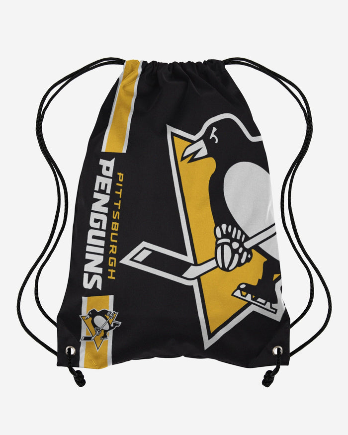Pittsburgh Penguins Big Logo Drawstring Backpack FOCO - FOCO.com