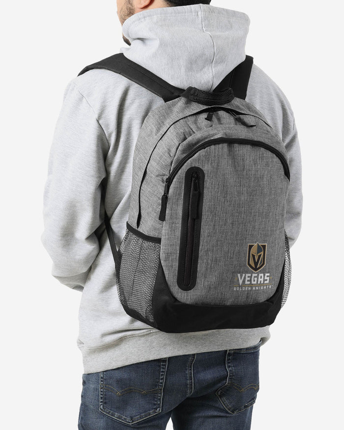 Vegas Golden Knights Heather Grey Bold Color Backpack FOCO - FOCO.com