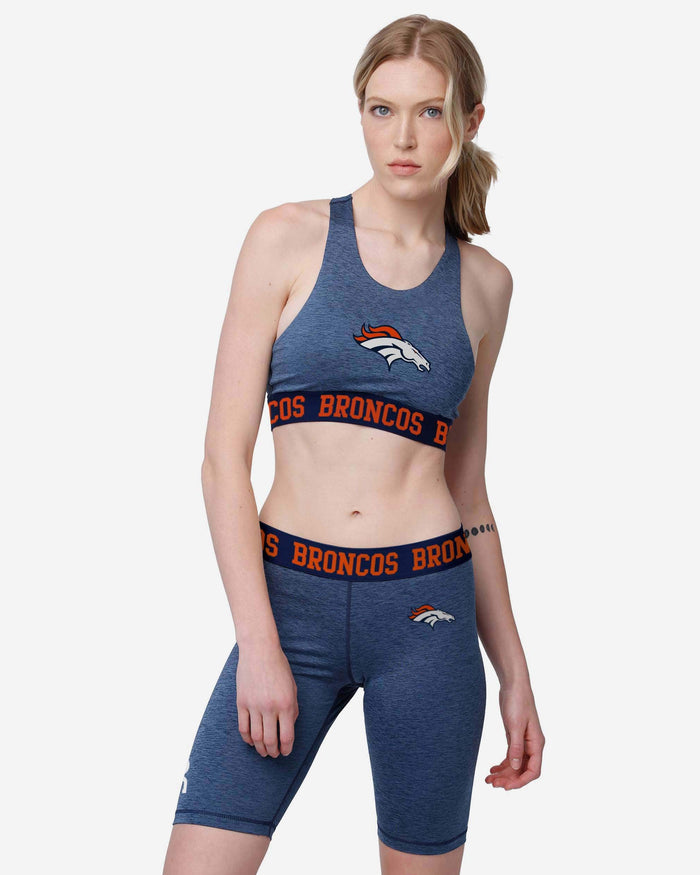 Denver Broncos Womens Team Color Static Sports Bra FOCO - FOCO.com