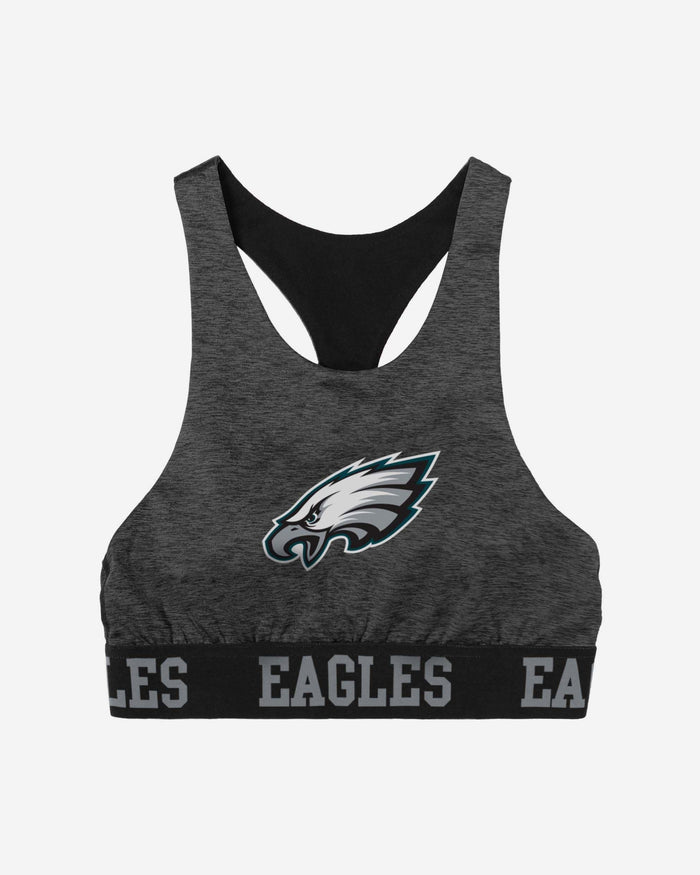 Philadelphia Eagles Womens Team Color Static Sports Bra FOCO - FOCO.com