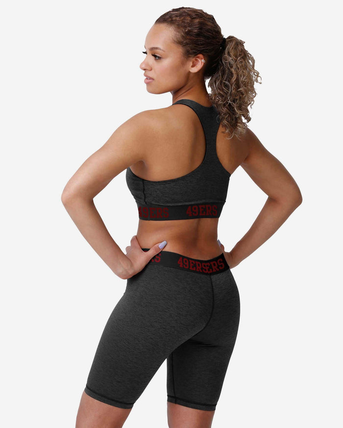 San Francisco 49ers Womens Team Color Static Sports Bra FOCO - FOCO.com