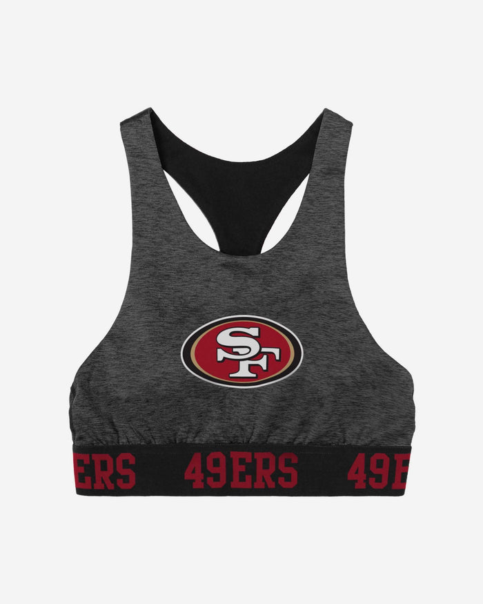 San Francisco 49ers Womens Team Color Static Sports Bra FOCO - FOCO.com