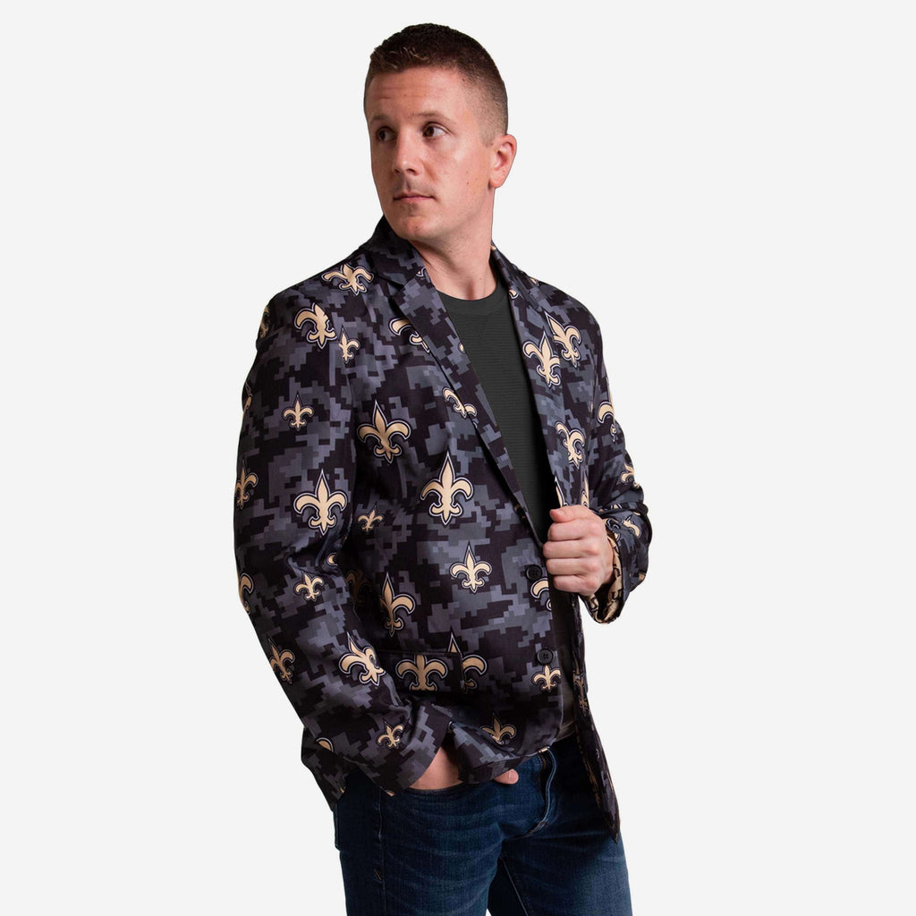 New Orleans Saints Digital Camo Suit Jacket FOCO 42 - FOCO.com