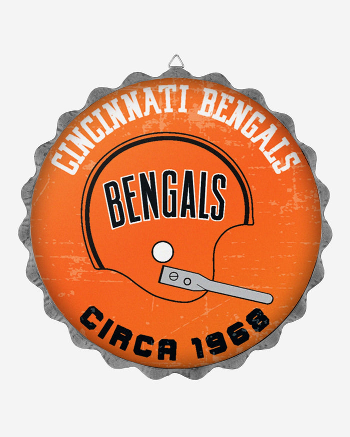 Cincinnati Bengals Retro Bottle Cap Wall Sign FOCO - FOCO.com
