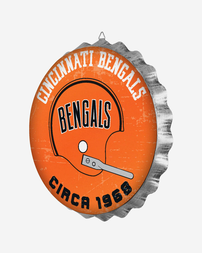 Cincinnati Bengals Retro Bottle Cap Wall Sign FOCO - FOCO.com