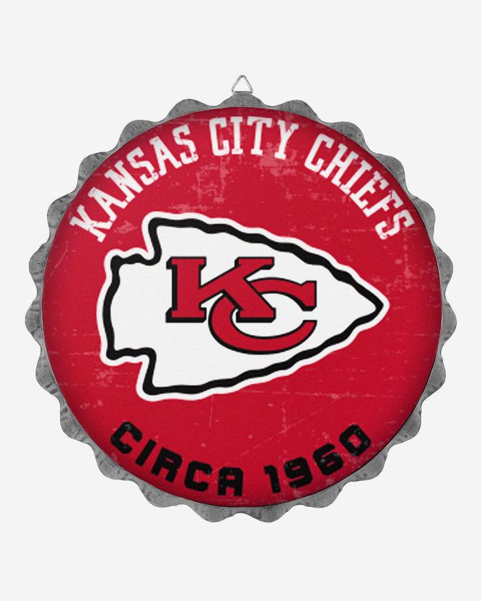 Kansas City Chiefs Retro Bottle Cap Wall Sign FOCO - FOCO.com