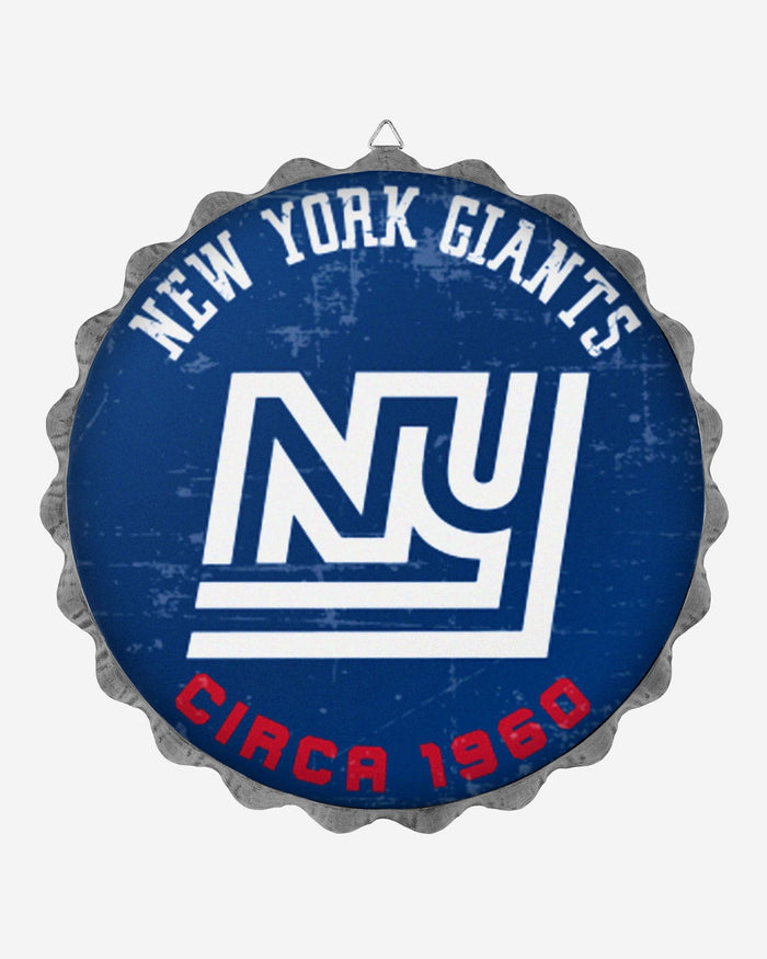 New York Giants Retro Bottle Cap Wall Sign FOCO - FOCO.com