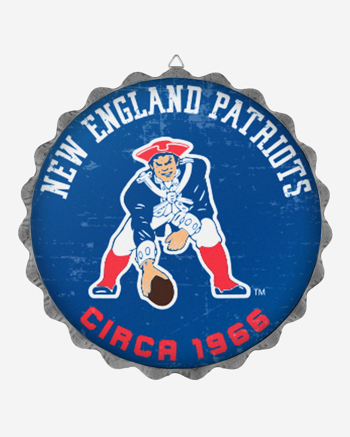 New England Patriots Retro Bottle Cap Wall Sign FOCO - FOCO.com