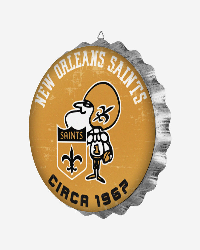 New Orleans Saints Retro Bottle Cap Wall Sign FOCO - FOCO.com