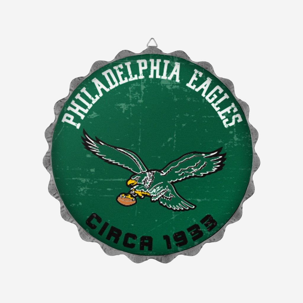 Philadelphia Eagles Retro Bottle Cap Wall Sign FOCO - FOCO.com