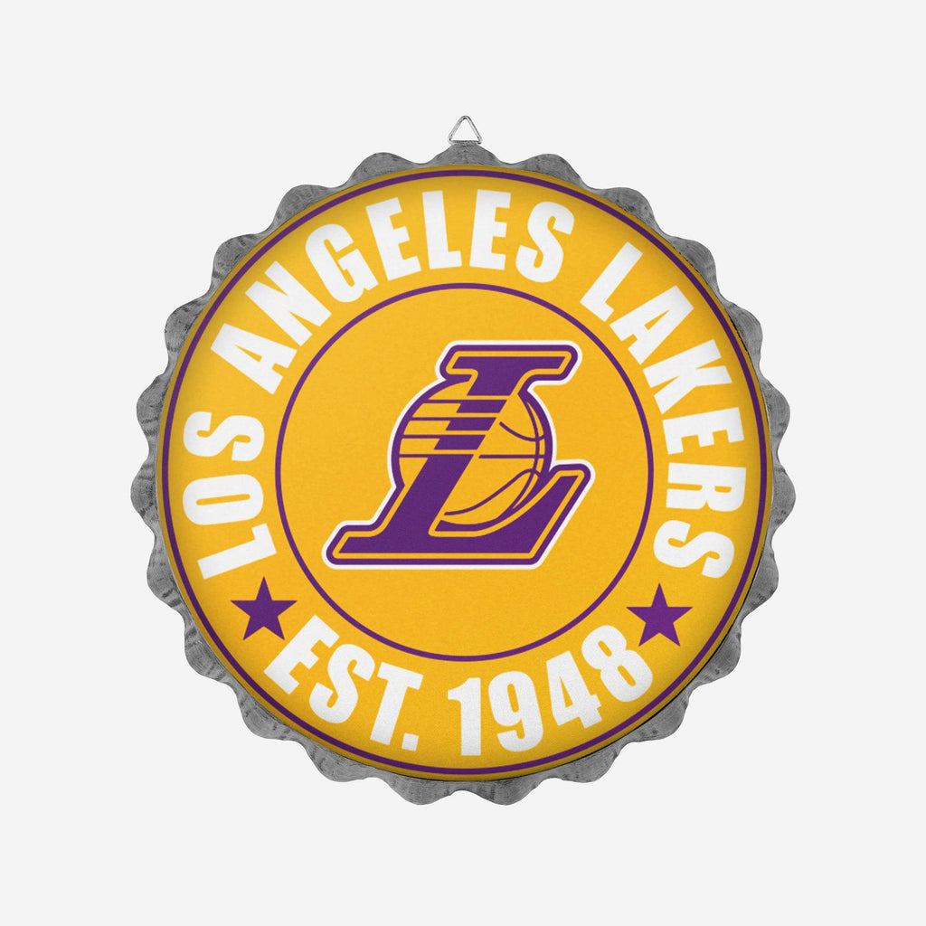 Los Angeles Lakers Bottle Cap Wall Sign FOCO - FOCO.com