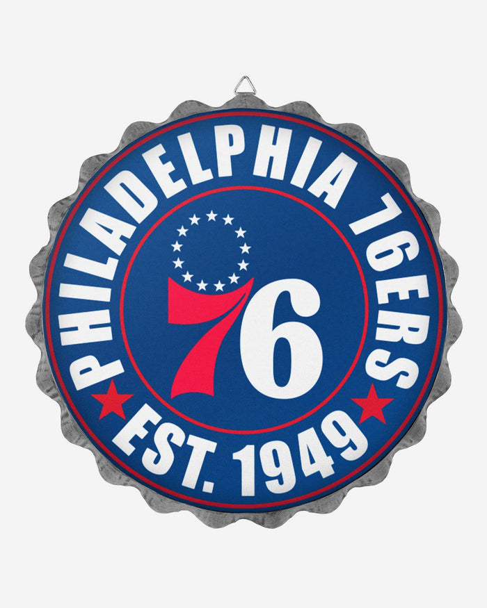Philadelphia 76ers Bottle Cap Wall Sign FOCO - FOCO.com
