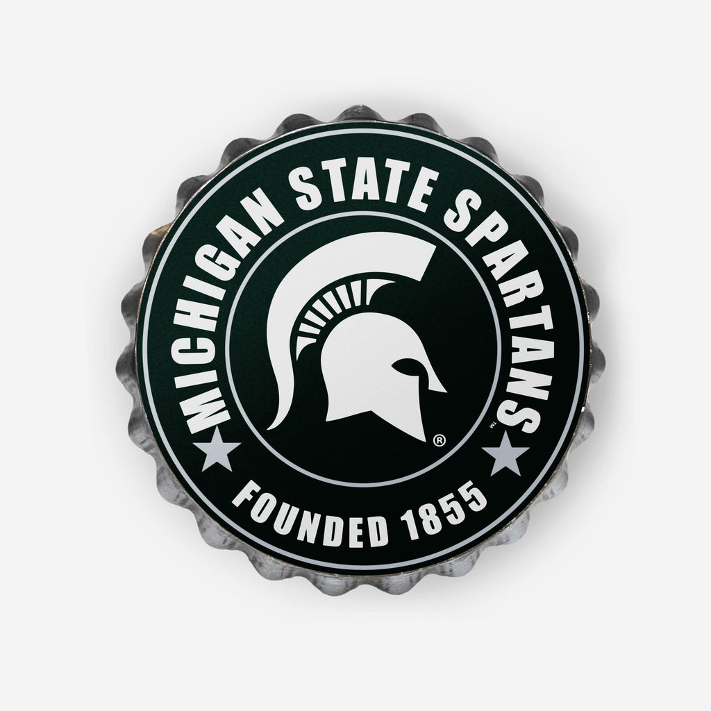 Michigan State Spartans Bottle Cap Wall Sign FOCO - FOCO.com