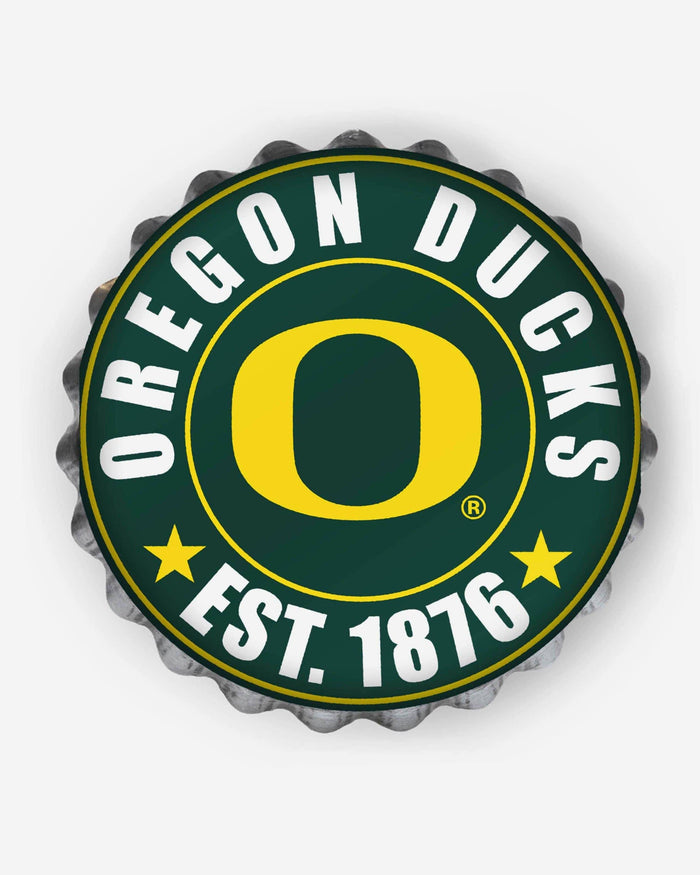 Oregon Ducks Bottle Cap Wall Sign FOCO - FOCO.com